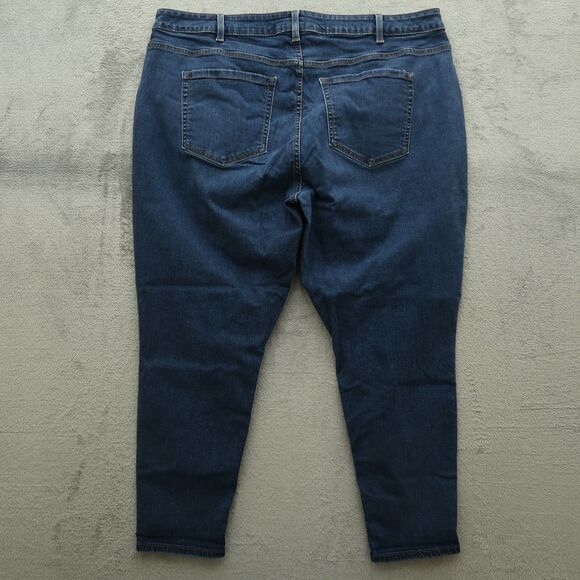 Lane Bryant Jeans Women's Size 22S Blue High-Rise Skinny Denim Pants 28" Inseam - Picture 11 of 16